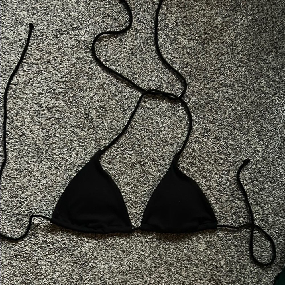 Black Triangle Bikini Top